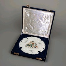 White Marble Inlay Plate