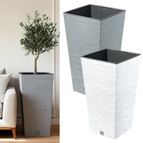 Tall flowerpot planter square - tall,