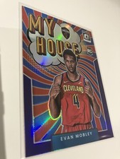 Evan Mobley 21-22 Panini Donruss Optic RC Rookie Card My House Purple Cavaliers