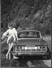 Skoda S100 Rear View c1970-1971 Original Press Photograph