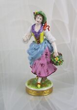 Volkstedt figurine girl with flowers "spring messenger" figurine figure