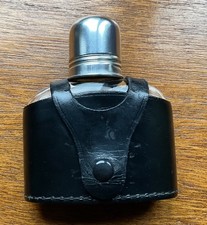 Vintage Glass Hip Flask with