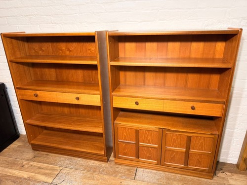 Mid century bookcases parker - bookcases,