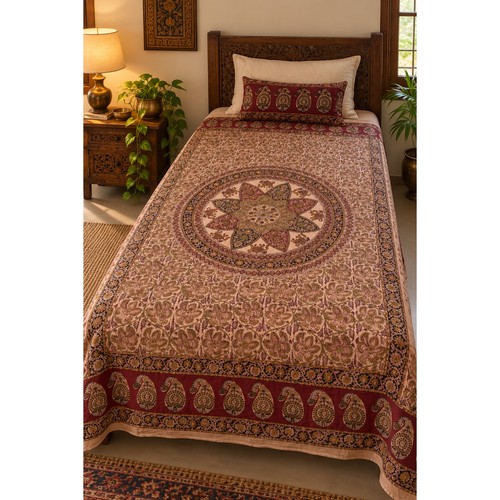 Vintage indian kalamkari - indian, hand