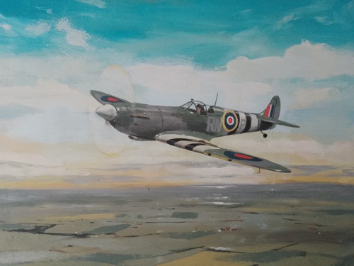 Original painting spitfire - 'spitfire, v'