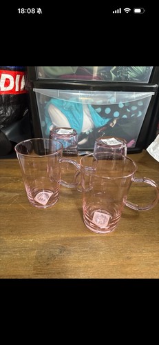 Latte coffee glasses pink - coffee,