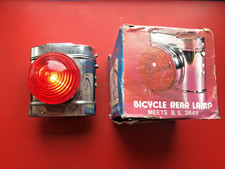 NEW OLD STOCK VINTAGE OCTOPUS CHROME REAR LIGHT,TESTED-WORKING & BOXED