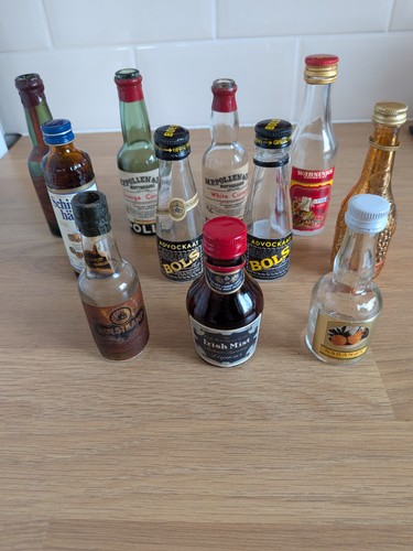Miniature liqueur bottles - 11,
