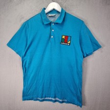Vintage Adidas Ivan Lendl Shirt Mens Small Blue Polo Firebird Rare Tennis
