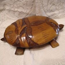 Vintage Wooden Turtle Handmade