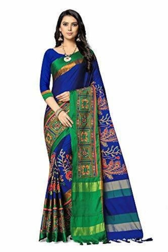 Designer cotton silk sari - designer,