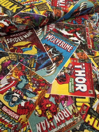 Marvel comics cotton fabric - cotton,
