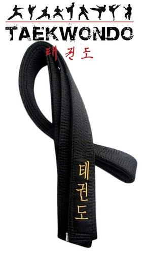Taekwondo black belt gold - ,