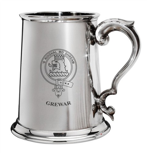 Grewar family crest polished - grewar,