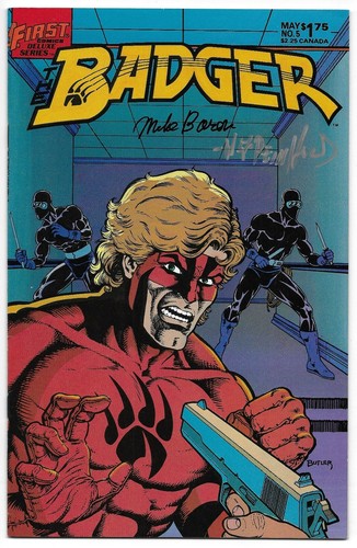 Badger signed mike baron - 5,