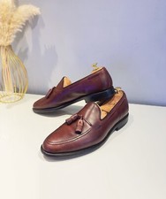 Allen Edmonds Grayson Slip On Loafers Burgundy Fine Calf Leather RRP £445