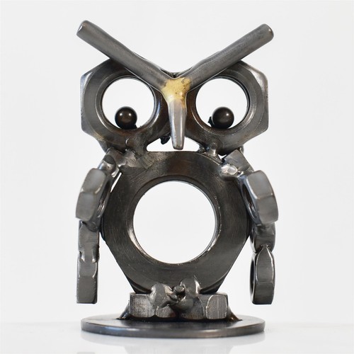 Baby owl scrap metal - baby,