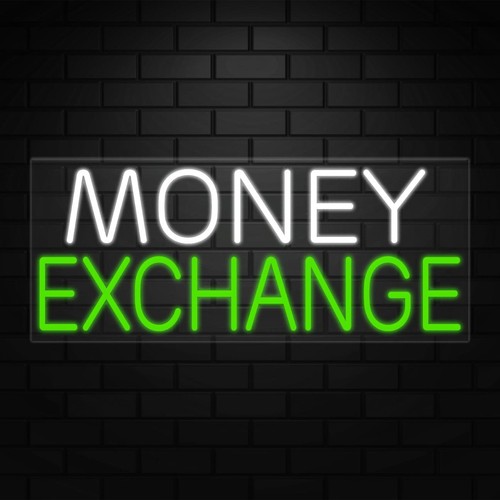 Money exchange sign for - money,
