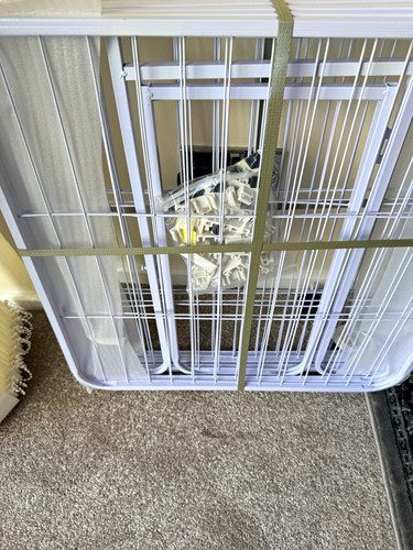 White metal indoor dog - metal, dog/animal