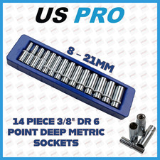 US PRO 14 Piece 3/8" Dr 6