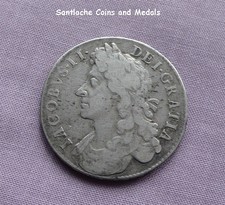 1685 KING JAMES II SILVER HALF CROWN - PRIMO