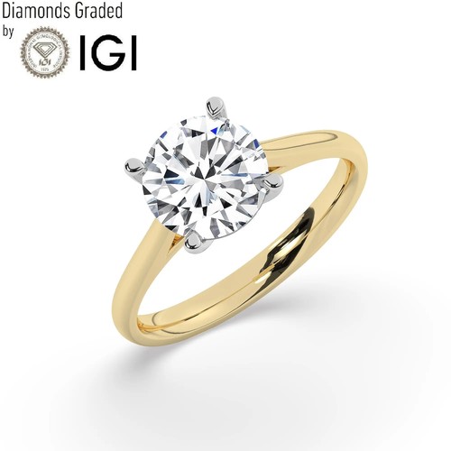 Round solitaire labgrown - solitaire,