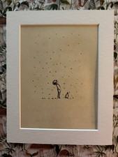 THE BOY THE MOLE FOX AND HORSE SNOWFALL LIMITED EDITION MOUNTED PAGE PRINT