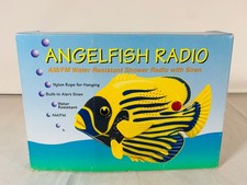 Angel Fish Vintage Water Resistant Shower FM/AM Radio w/ Siren Alarm Working 