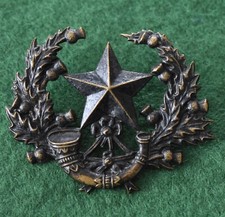 The Cameronians (Scottish Rifles) Blackened Victorian/Edwardian Glengarry badge