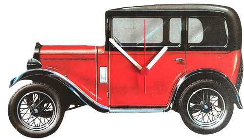 Vintage austin car clock - car,