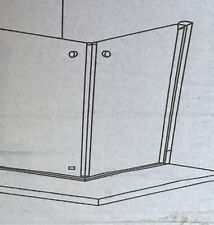 AKW Larenco Half Height Glass Screen 900mm RH 26322