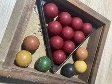 Vintage Snooker Balls With