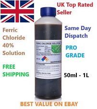 Ferric Chloride Solution 50ml - 5L PRO GRADE PCB electronics etchant Free P&P