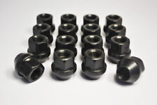 16 x Ford Fiesta M12 x 1.5, 19mm Hex Open Alloy Wheel Nuts (Black)