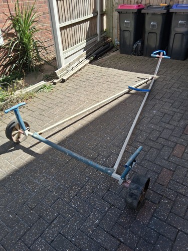 Galvanized dinghy launching