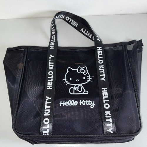 Hello kitty black small tote - hello,