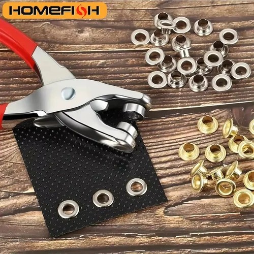 Steel eyelet pliers hole punch - hole,