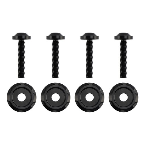 Black windshield fairing bolts - black,