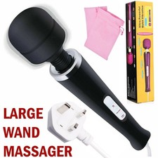 20 Speed Powerful Magic Massager Wand Full Body Pain Massage 10 Vibration Modes