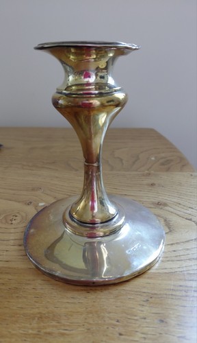 Sterling silver candlestick - sterling,