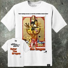 BRUCE LEE ENTER THE DRAGON T SHIRT MOVIE POSTER HANS ISLAND TOURNAMENT MMA UFC