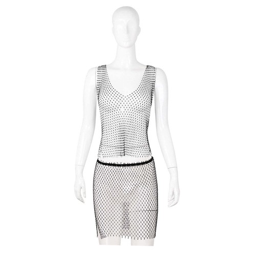Fishnet sparkle dress adult - sparkle,