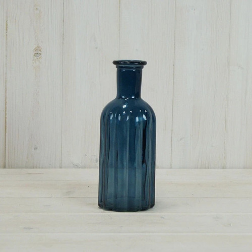 Blue glass stem - glass,