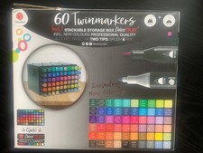 Deco-time twin markers 60 Pack With Tray Alcohol Based Ink