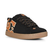 DC Court Graffik Skate Shoes - Black/Wheat