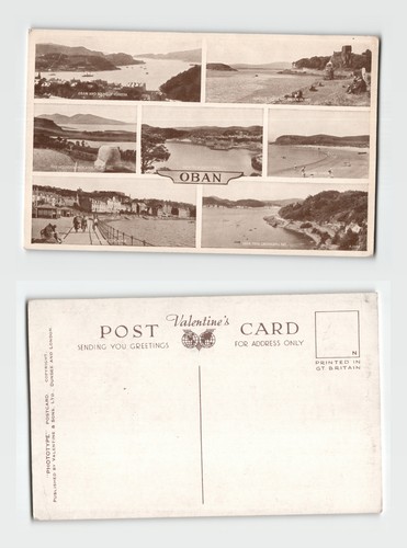 Postcard oban multi view - postcard, multi-view