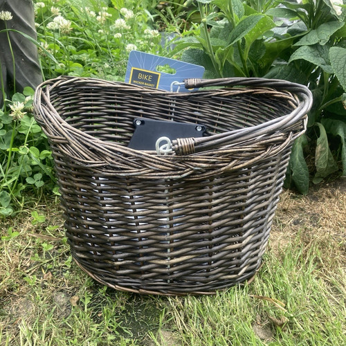 Tesco wicker bike - bike, brown
