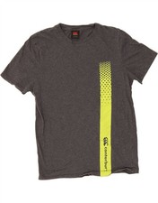 CANTERBURY Mens Graphic T-Shirt Top Large Grey Cotton AA08