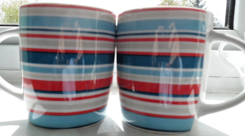 Teo unmarked striped china - unmarked,