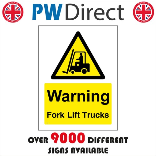 Sign warning fork - fork, lift